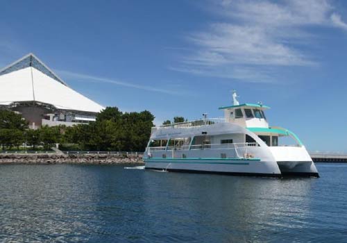 八景島の周りを巡る新クルーズ船「Paradise CruiseⅡ」